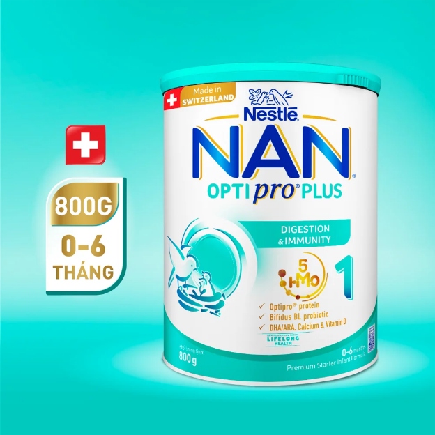 sữa cho trẻ sơ sinh 0-6 tháng - NAN Optipro Plus tiêu hóa, hấp thu tốt