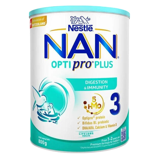 Sữa tăng cân cho bé từ 0 đến 6 tháng Nan Optipro Plus