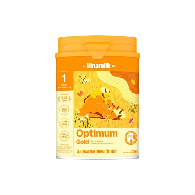 Sữa tăng chiều cao cho trẻ Optimum Gold bổ sung Canxi, Vitamin D3