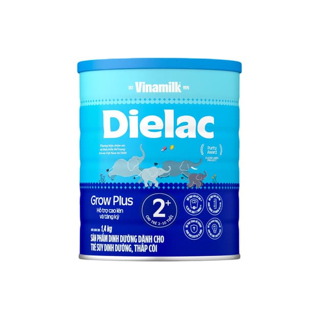 Sữa tăng chiều cao cho bé Dielac Grow chứa nhiều Canxi, Vitamin D3