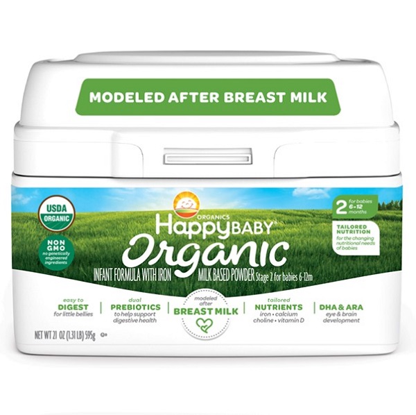 sữa công thức cho bé sơ sinh Happy Baby Organic Infant Formula