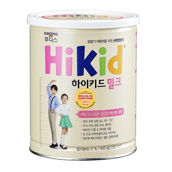 loại sữa tốt cho trẻ bị táo bón Hikid TH Gold