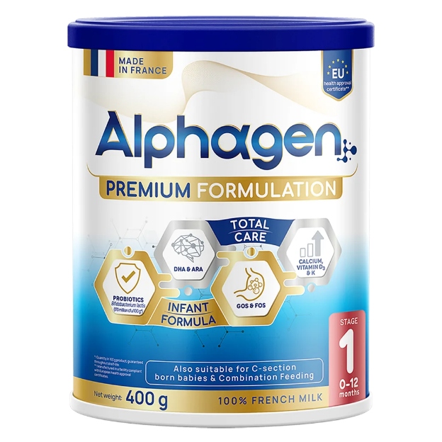Sua mat danh cho tre bi tao bon Alphagen giúp bé đi tiêu dễ dàng
