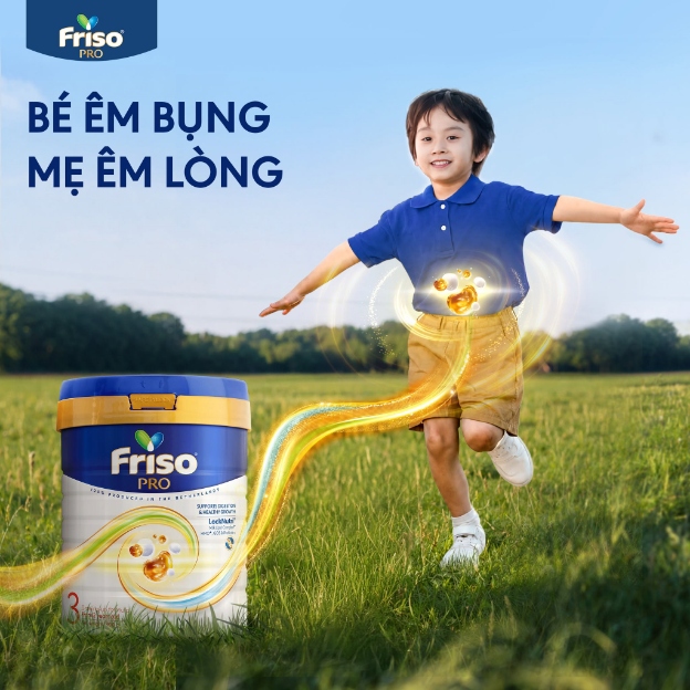 Sữa êm bụng Friso Pro hỗ trợ trẻ tiêu hóa và hấp thu hiệu quả