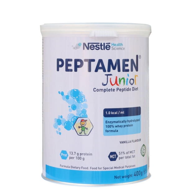 Sữa cho bé dị ứng đạm bò Peptamen Junior nhờ chứa đạm thủy phân