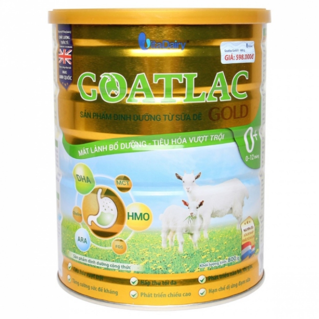 Sữa dê Goatlac cho bé dị ứng đạm bò