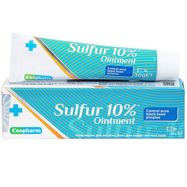 Thuốc trị mụn dạng bôi Sulfur 10% Ointment