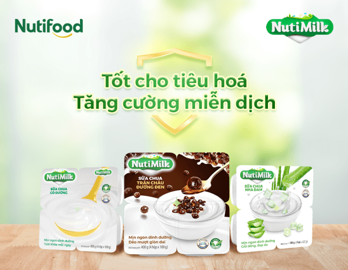 Trẻ 6 tháng ăn sữa chua được không là được, có thể chọn NutiMilk