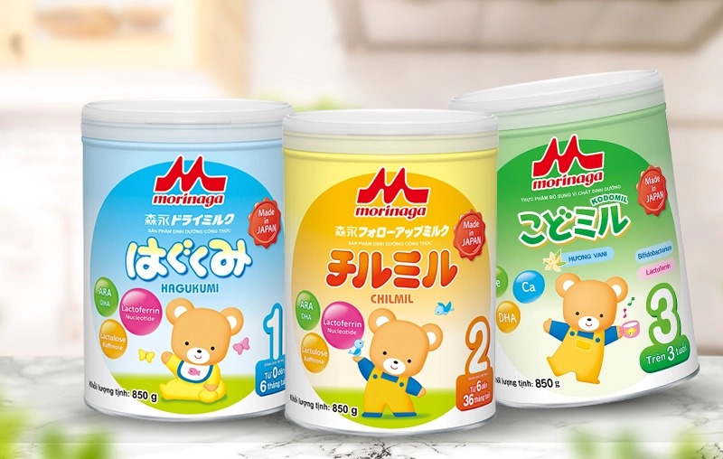 Sữa Nhật cho bé Morinaga hỗ trợ con phát triển khỏe mạnh