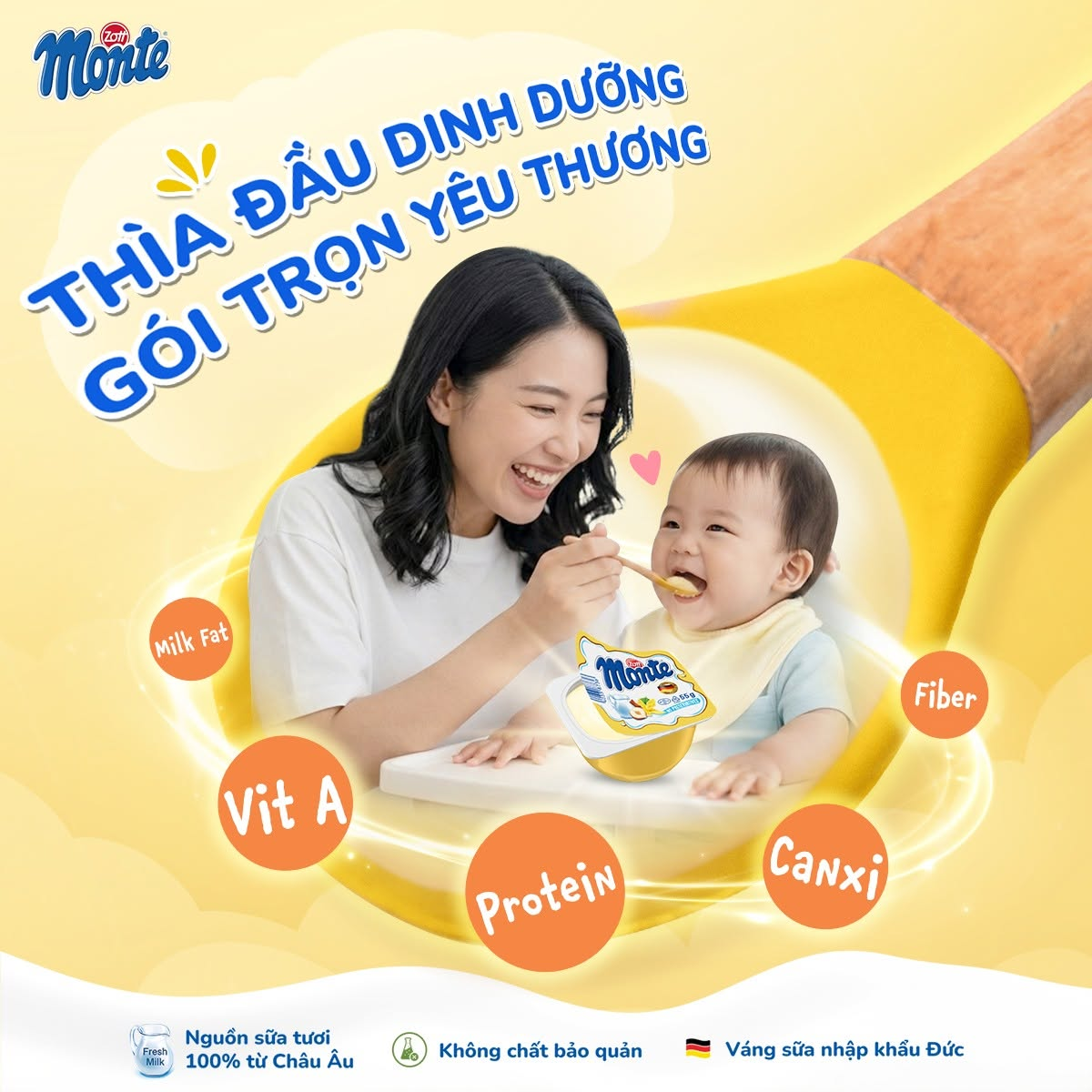 Trẻ 6 tháng ăn được váng sữa không