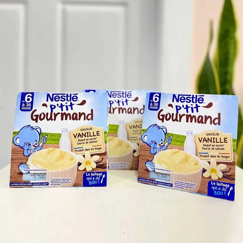 Váng sữa Nestlé P'tit Gourmand phù hợp với trẻ từ 6 tháng tuổi