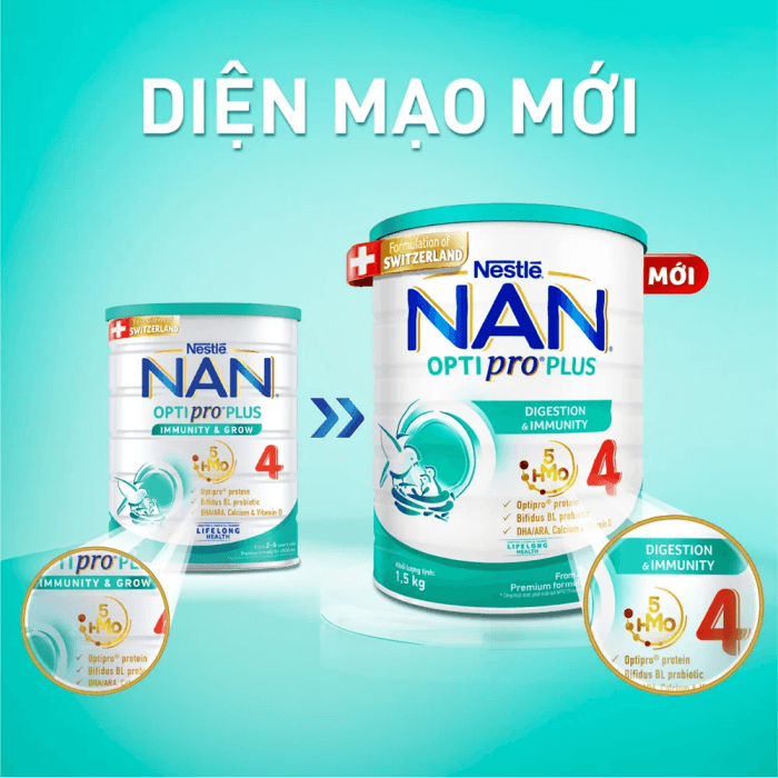 Sữa NAN Optipro Plus cũng là sữa có vị nhạt giống sữa mẹ