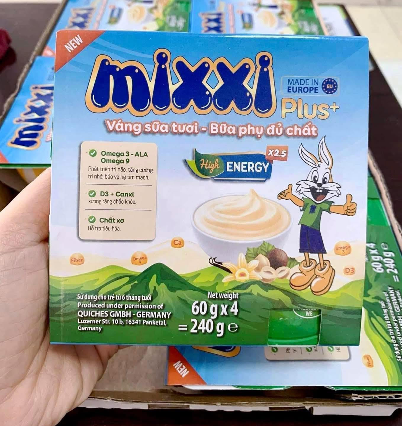 Váng sữa Mixxi giúp trẻ 6 tháng tuổi trở lên phát triển chiều cao
