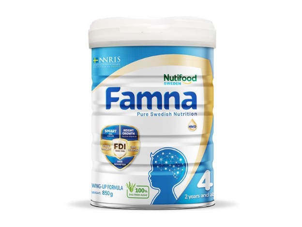 Sữa Famna cũng là dòng sữa phát triển trí não cho trẻ