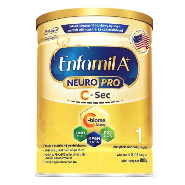 Sữa dành cho trẻ sinh mổ Enfagrow A+ NeuroPro C-Sec