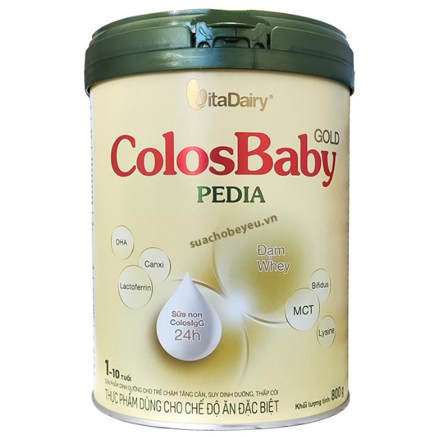 Sữa mát tăng cân cho be trên 1 tuổi ColosBaby Gold Pedia