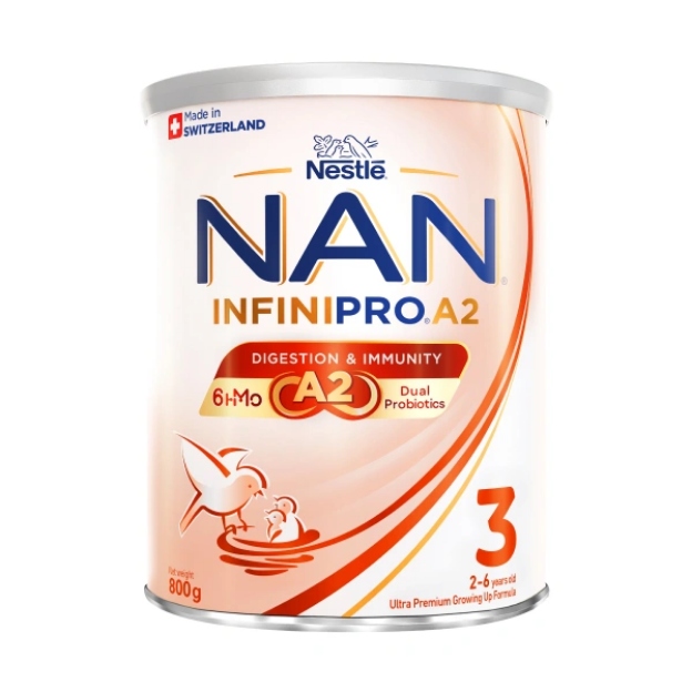 Sữa mát Thụy Sĩ NAN Infinipro A2 hỗ trợ trẻ tiêu hóa khỏe và tăng đề kháng