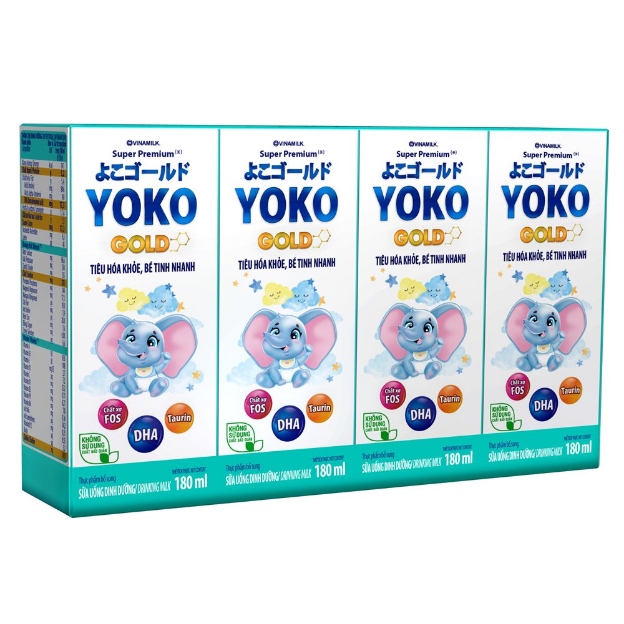 Sữa pha sẵn tăng cân cho bé Vinamilk Yoko Gold nhập khẩu xơ GOS Nhật Bản