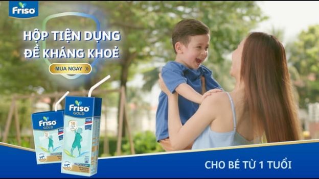 Sữa hộp pha sẵn tăng chiều cao Friso Gold nhập khẩu Hà Lan